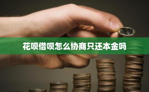 花呗借呗怎么协商只还本金吗 花呗借呗怎么协商只还本金吗