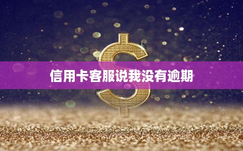 信用卡客服说我没有逾期 信用卡客服说我没有逾期