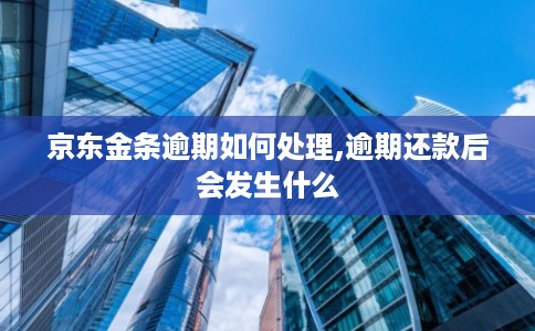 京东金条逾期如何处理,逾期还款后会发生什么 京东金条逾期如何处理,逾期还款后会发生什么