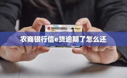农商银行信e贷逾期了怎么还 农商银行信e贷逾期了怎么还