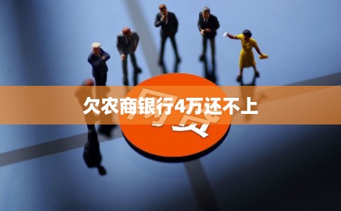 欠农商银行4万还不上 欠农商银行4万还不上