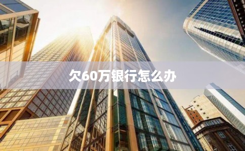 欠60万银行怎么办 欠60万银行怎么办