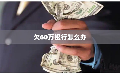 欠60万银行怎么办 欠60万银行怎么办