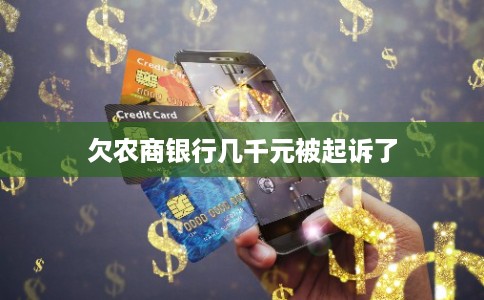 欠农商银行几千元被起诉了
