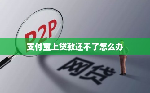 支付宝上贷款还不了怎么办