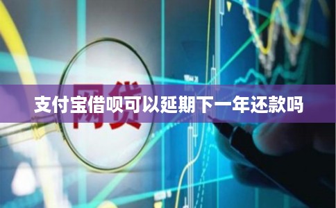支付宝借呗可以延期下一年还款吗