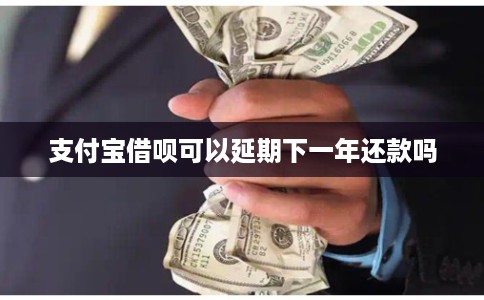 支付宝借呗可以延期下一年还款吗
