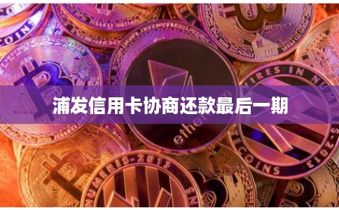 浦发信用卡协商还款最后一期