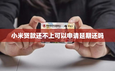 小米贷款还不上可以申请延期还吗