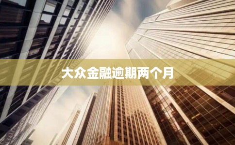 大众金融逾期两个月