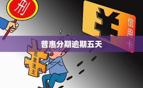 普惠分期逾期五天