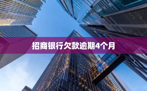 招商银行欠款逾期4个月