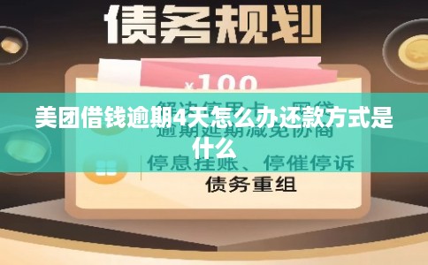 美团借钱逾期4天怎么办还款方式是什么