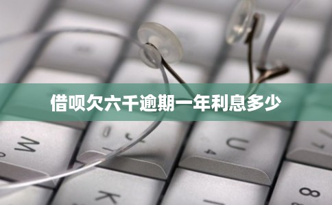 借呗欠六千逾期一年利息多少