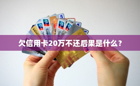 欠信用卡20万不还后果是什么？