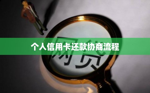 个人信用卡还款协商流程