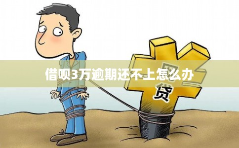 借呗3万逾期还不上怎么办