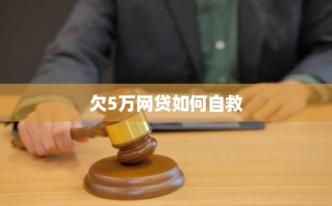 欠5万网贷如何自救