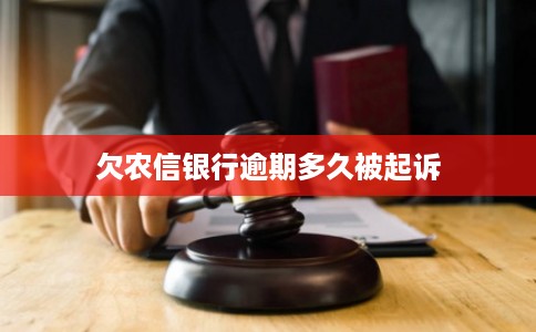 欠农信银行逾期多久被起诉