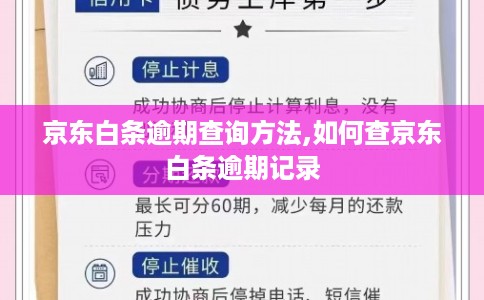 京东白条逾期查询方法,如何查京东白条逾期记录