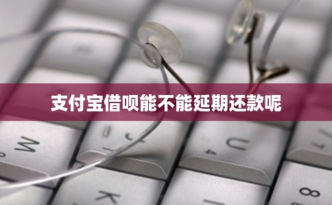 支付宝借呗能不能延期还款呢