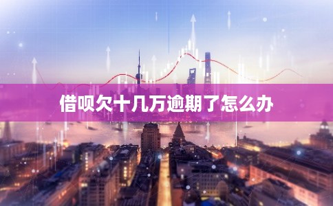 借呗欠十几万逾期了怎么办