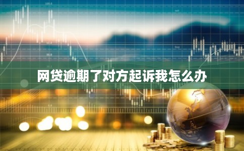网贷逾期了对方起诉我怎么办