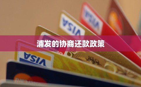 浦发的协商还款政策