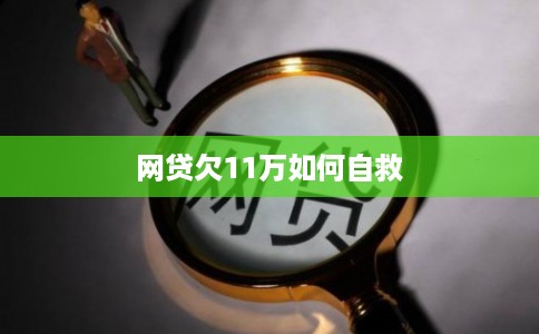 网贷欠11万如何自救