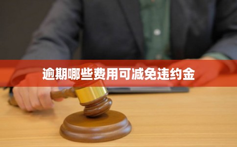 逾期哪些费用可减免违约金