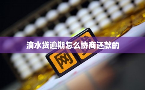 滴水贷逾期怎么协商还款的