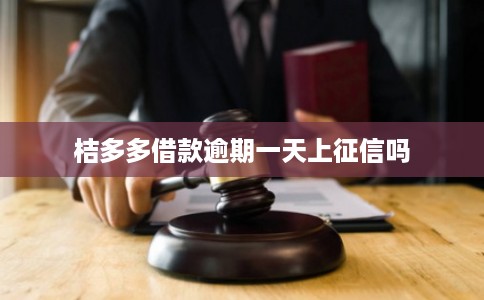 桔多多借款逾期一天上征信吗 桔多多借款逾期一天上征信吗