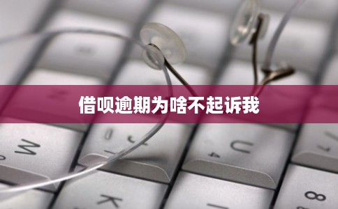 借呗逾期为啥不起诉我