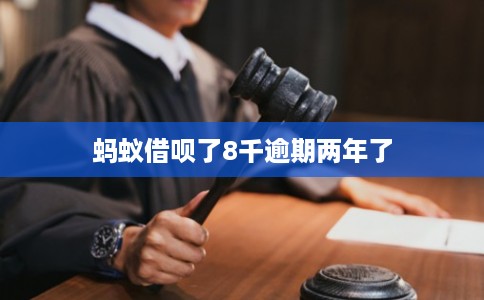 蚂蚁借呗了8千逾期两年了 蚂蚁借呗了8千逾期两年了
