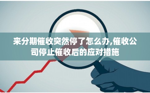 来分期催收突然停了怎么办,催收公司停止催收后的应对措施 来分期催收突然停了怎么办,催收公司停止催收后的应对措施