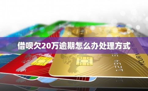 借呗欠20万逾期怎么办处理方式 借呗欠20万逾期怎么办处理方式