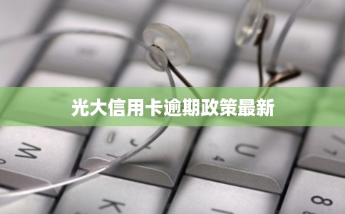 光大信用卡逾期政策最新