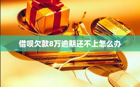 借呗欠款8万逾期还不上怎么办