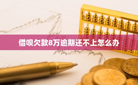 借呗欠款8万逾期还不上怎么办