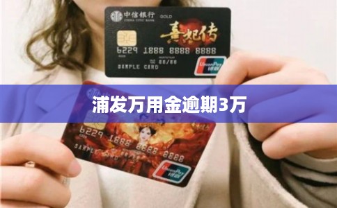 浦发万用金逾期3万 浦发万用金逾期3万