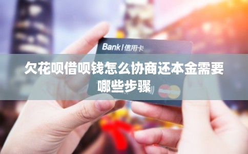 欠花呗借呗钱怎么协商还本金需要哪些步骤