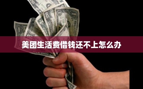 美团生活费借钱还不上怎么办