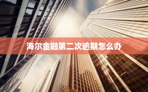 海尔金融第二次逾期怎么办