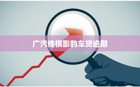 广汽传祺影豹车贷逾期