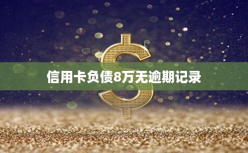 信用卡负债8万无逾期记录
