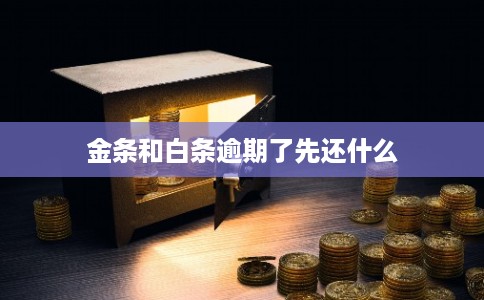 金条和白条逾期了先还什么