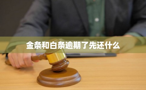 金条和白条逾期了先还什么
