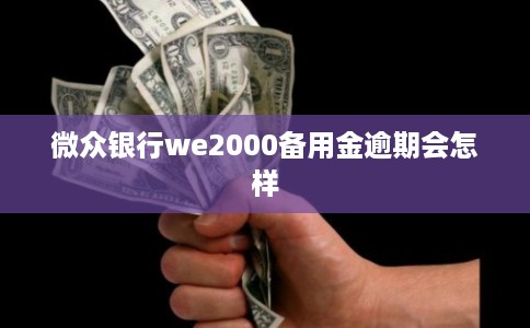 微众银行we2000备用金逾期会怎样