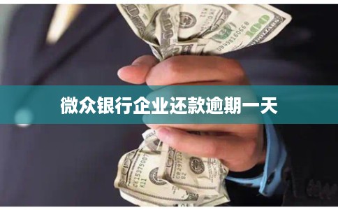 微众银行企业还款逾期一天