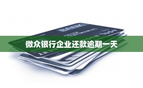 微众银行企业还款逾期一天
